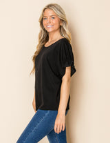 W.A.Y AIR ESSENTIALS Elastic Short sleeves TOP