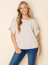 W.A.Y AIR ESSENTIALS Elastic Short sleeves TOP