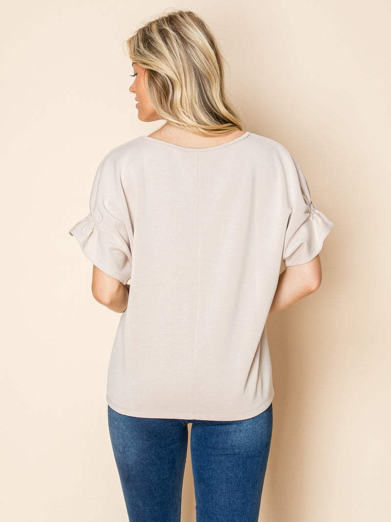 W.A.Y AIR ESSENTIALS Elastic Short sleeves TOP