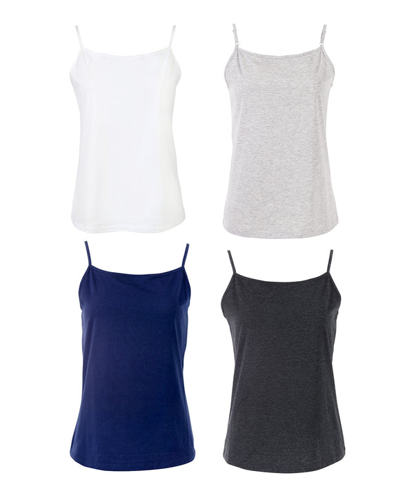 Navy & Heather Gray Camisole Set of 4