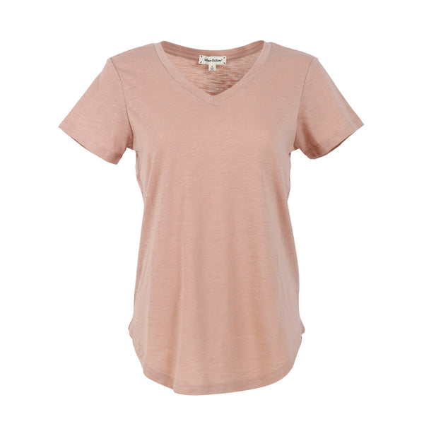 Urban Diction Ginger, Rust & Toffee V-Neck Tee Set