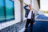 WAY194139 Sequin Bomber Jacket, Sparkle Star - W.A.Y