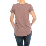 Urban Diction 4 Pack Neutral Curved-Hem Crew Neck Basic Tees - W.A.Y