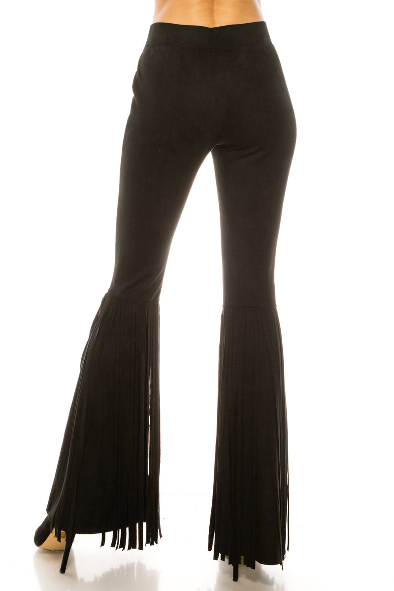 Women's Boho Suede Fringe Pant Now in Stock